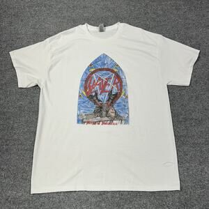 Slayer Altar of Sacrifice XL Shirt White Short Sleeve Thrash Metal Band GUC